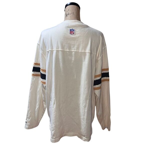 Rare NFL Vintage Collection Reebok Saints Cream Long Sleeve Top Men size Large - Picture 8 of 16